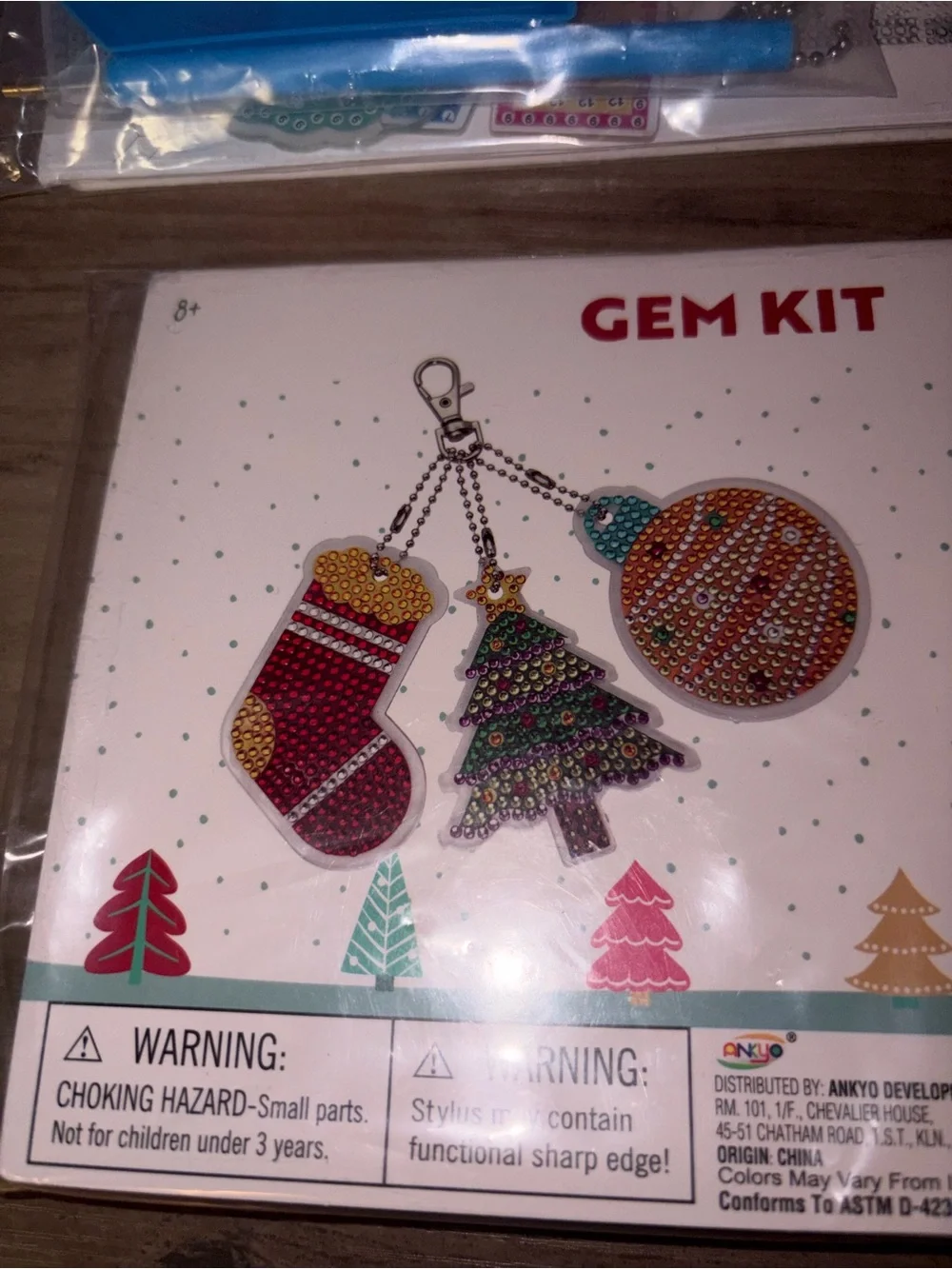 🏝️🎉🎄Holiday Diamond Art Gem Kit Bundle of 4 Christmas Charms DIY Craft Set